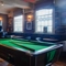 interior seating area and pool table