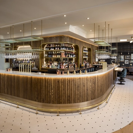 The bar in the White Horses.