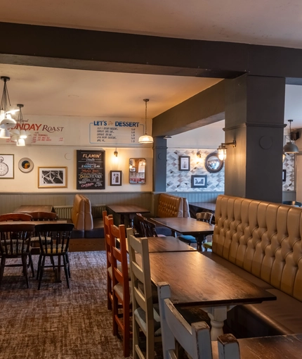 interior restaurant and seating area