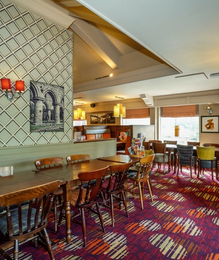 Restaurant area in a pub