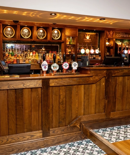 The interior bar area at the Apple Tree.