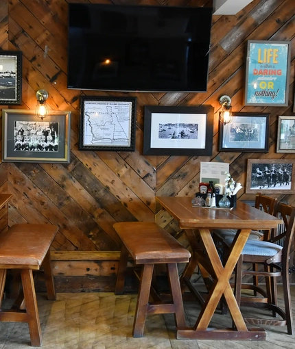 interior seating area of the pub