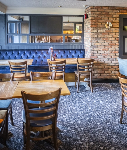 Restaurant area in a pub