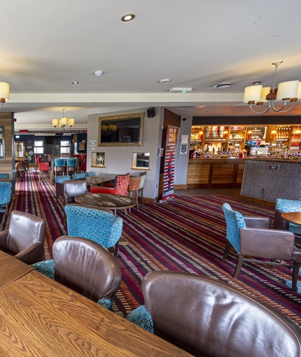 interior restaurant and seating area