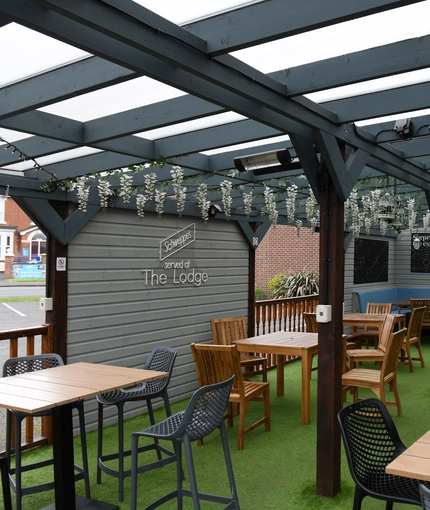 exterior beer garden