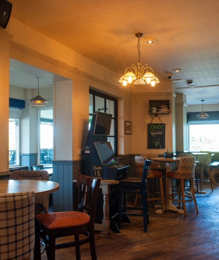 interior restaurant and seating area