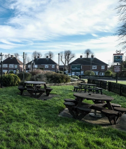 exterior beer garden