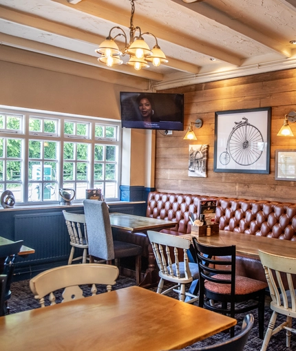 interior seating area of the pub