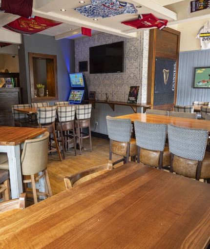 interior restaurant and seating area
