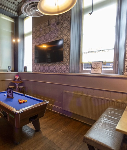 interior restaurant and seating area