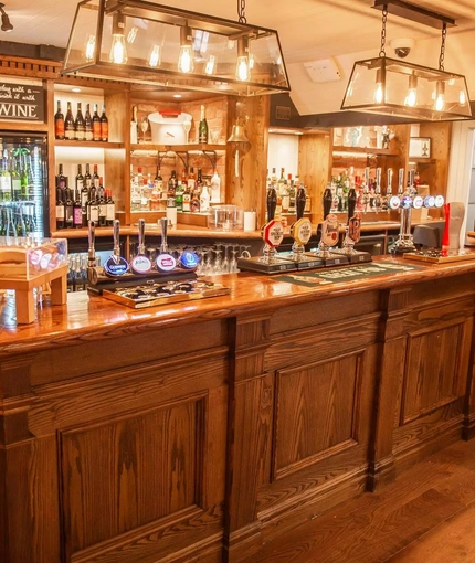 interior dining area of a pub