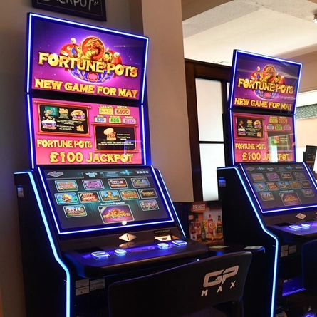 Gaming machines in a pub