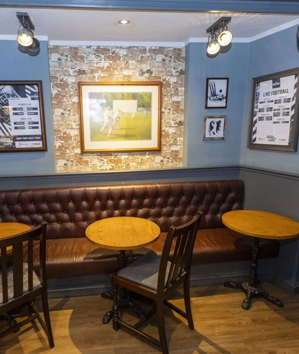 interior restaurant and seating area