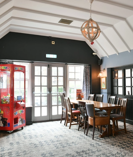 Restaurant area in a pub