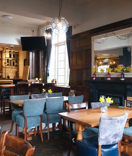 interior restaurant and seating area
