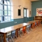 The interior children's seating area at the Wacky Warehouse at The Stanley Ferry.