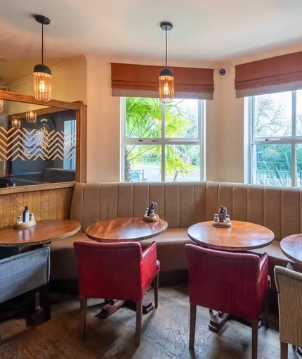 interior restaurant and seating area