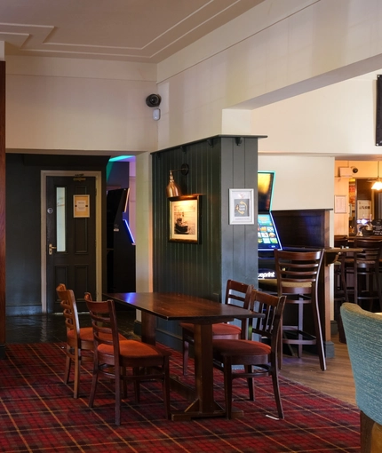 interior restaurant and seating area