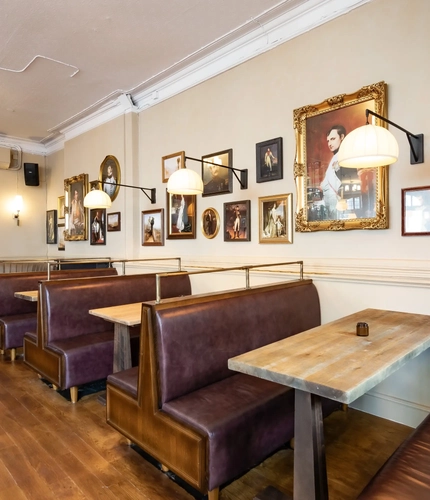 The dining area of the Prince Bonaparte