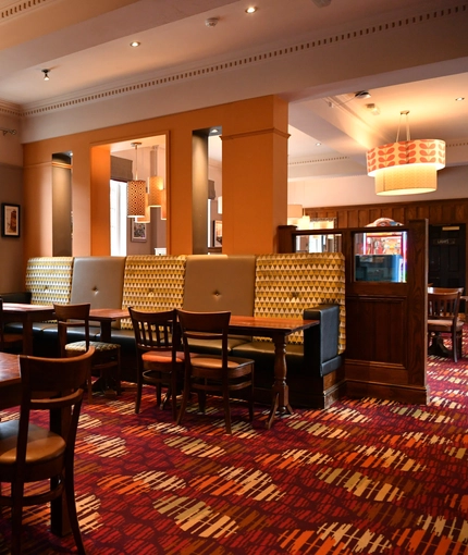 interior dining area of a pub