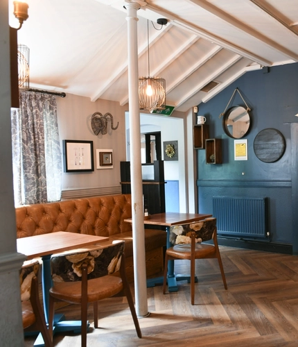 Restaurant area in a pub