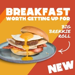 A Banner promoting the Breakfast activation from Hungry Horse.