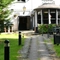 The beer garden and exterior of The Garden House.