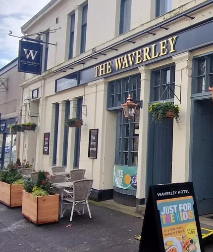 External view of a pub entrance