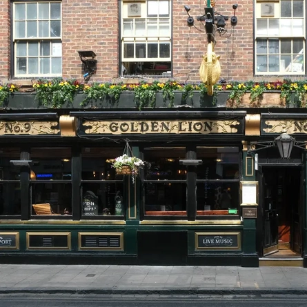 External view of a pub entrance