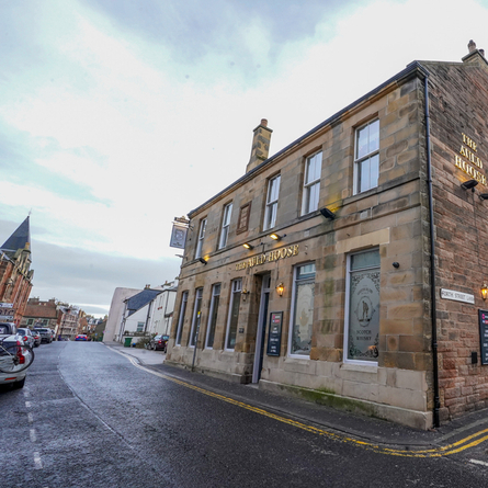 The exterior facade of The Auld Hoose.