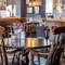 Interior dining area of a pub.
