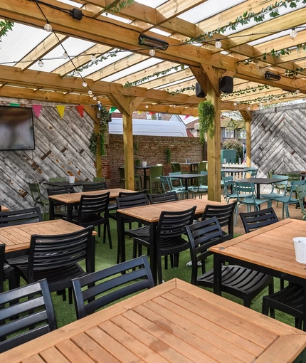 exterior beer garden