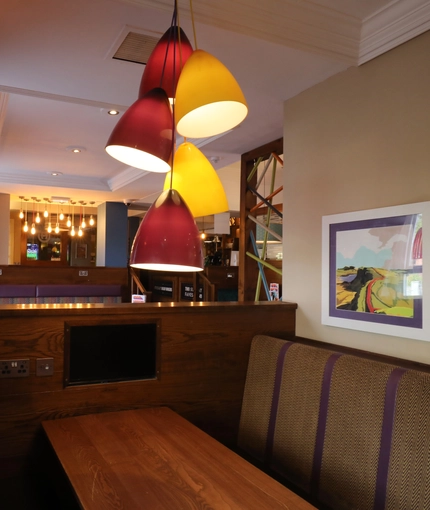 Restaurant area in a pub