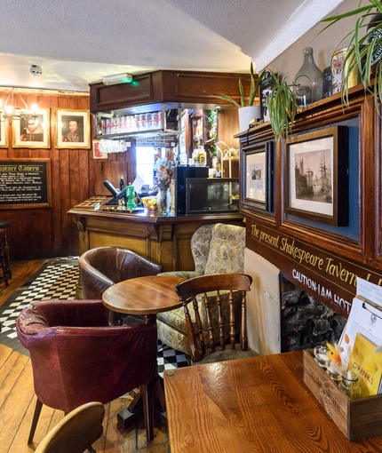 interior restaurant and seating area