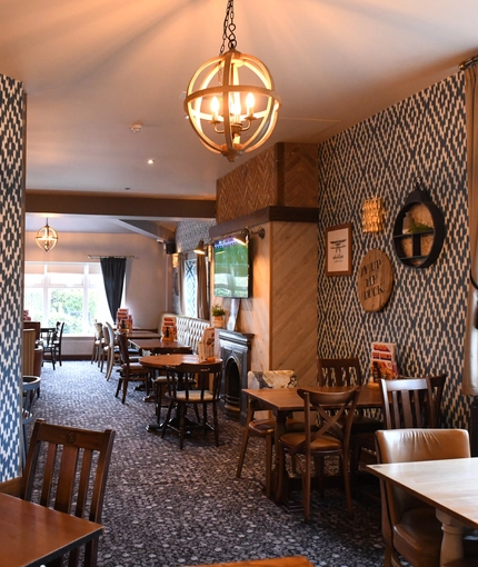 interior restaurant and seating area