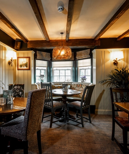 The restaurant area of The Shire Horse.
