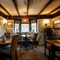The restaurant area of The Shire Horse.