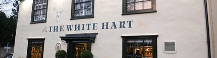 The exterior facade of the White Hart.