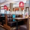 Interior dining area of a pub.