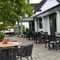 The beer garden of The Greswolde Arms.