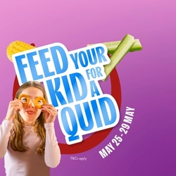 A banner promoting the "Feed Your Kid for a Quid" campaign at Hungry Horse venues.