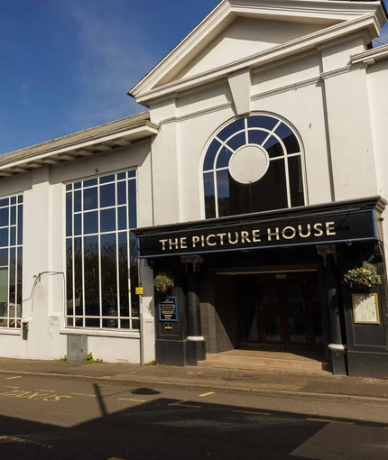 Exterior facade of a pub.