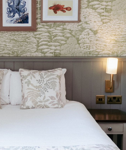 A double bedroom at the Ardencaple Hotel.