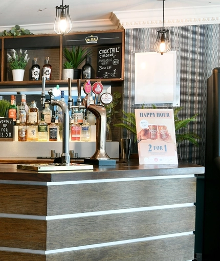 The interior bar at The Duke Of Cambridge.