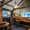 Interior dining area of a pub.