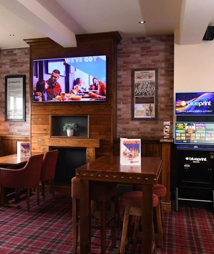 Restaurant area in a pub