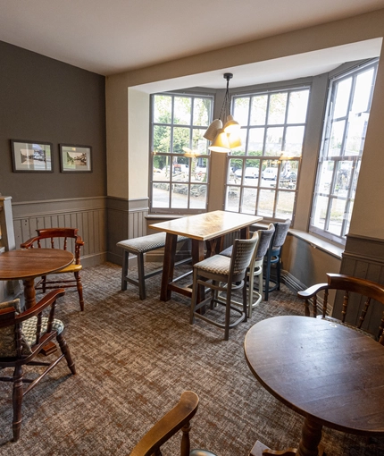 interior restaurant and seating area