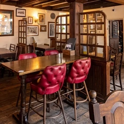 The interior of the George pub in Southwark