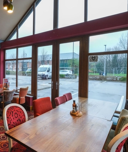 interior dining area of a pub