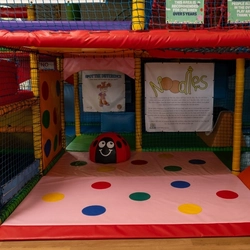 A children's play area inside the Wacky Warehouse at The Stanley Ferry.